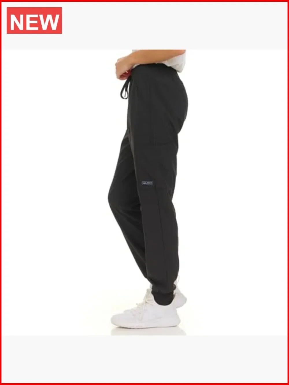 Scrub Pants for Women, Breathable Drawstring Jogger Scrubs, 5 Pocket Stretch